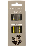 KnitPro Naald punten Vario Aluminium Rainbow LANA GROSSA -kort L 8.50cm D 5.5mm