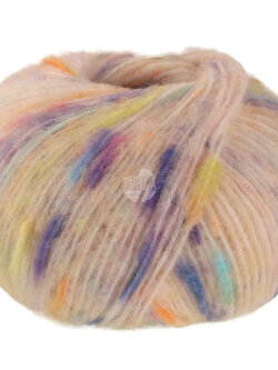 Lana Grossa Cassata -01 Perzik/blauw/geel/oranje/lila