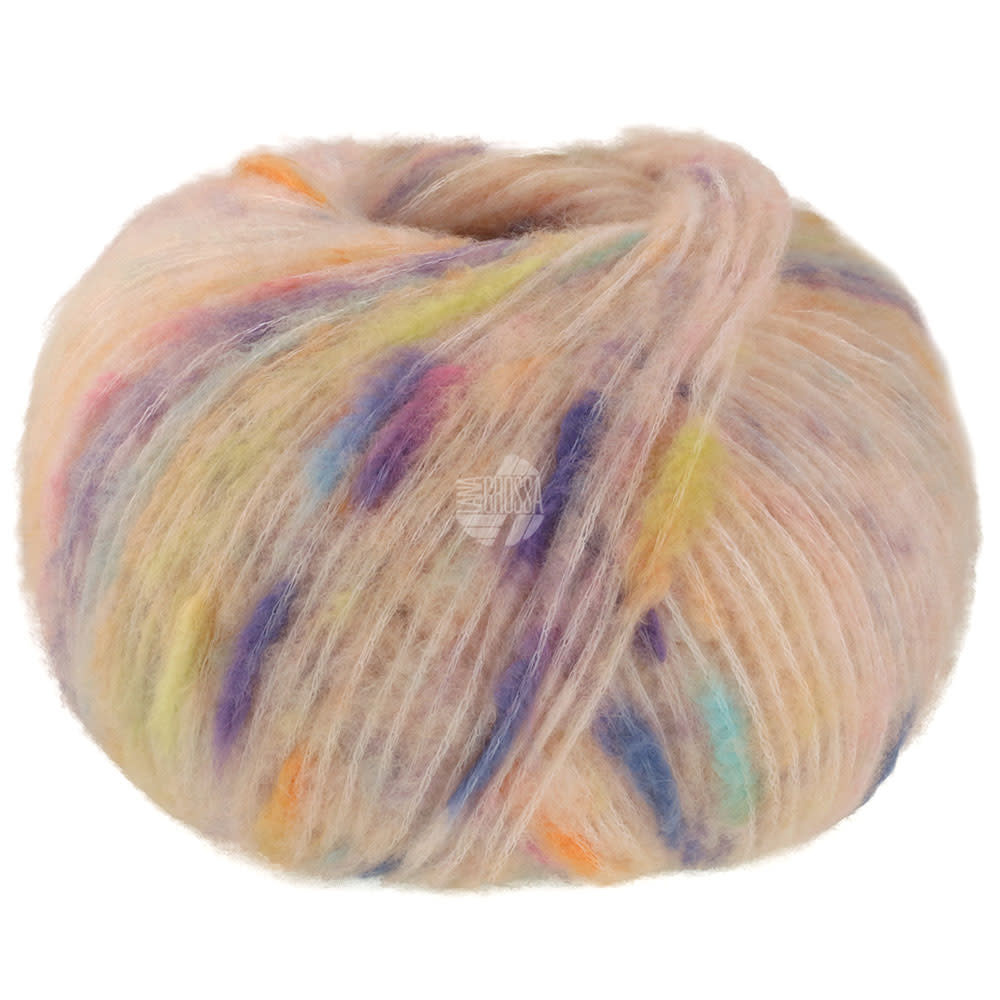 Lana Grossa Cassata -01 Perzik/blauw/geel/oranje/lila