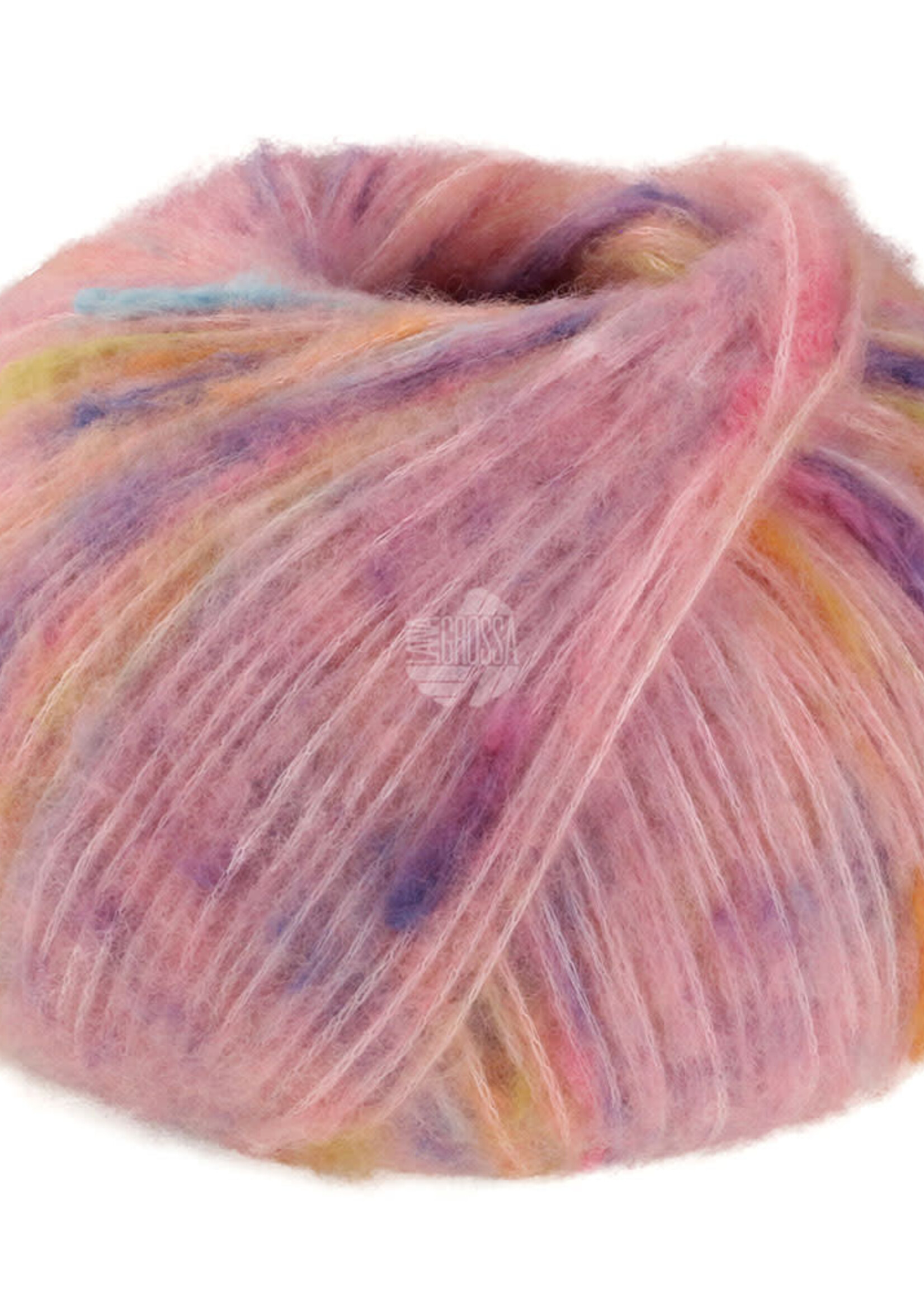Lana Grossa Cassata -Lana Grossa -02 Rosé/lichtrood/geel/lila/mandarijn