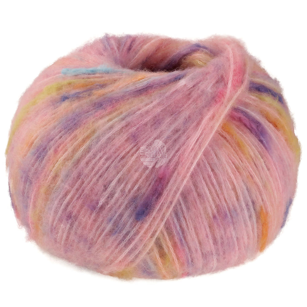 Lana Grossa Cassata -02 Rosé/lichtrood/geel/lila/mandarijn-25%