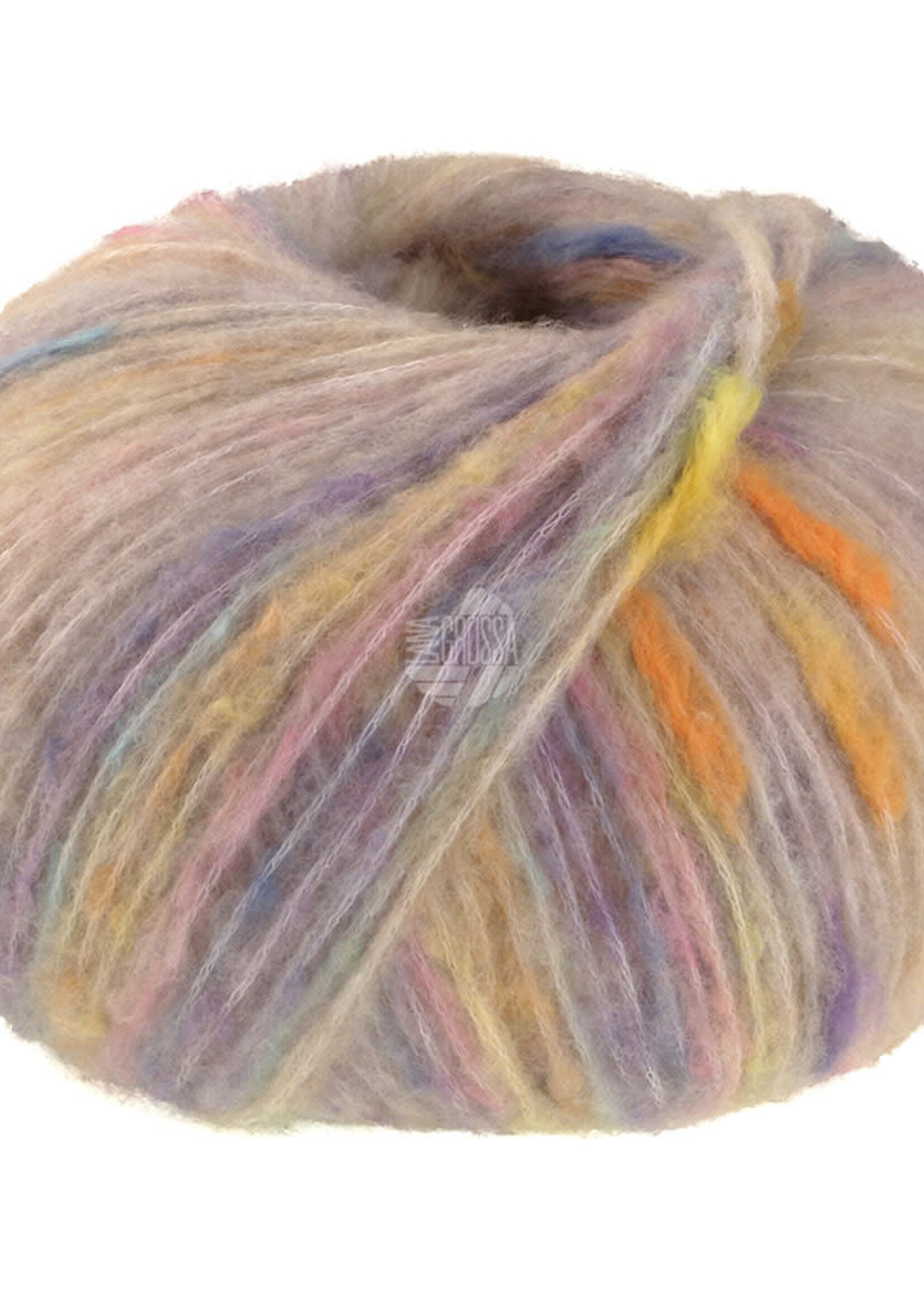 Lana Grossa Cassata -Lana Grossa -07 Licht beige/geel/oranje/jeansblauw/roze