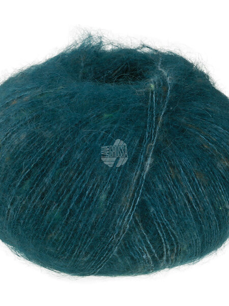 Lana Grossa Natural Superkid Tweed -634 diep zeegroen
