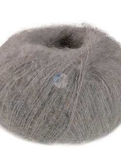 Lana Grossa Natural Superkid Tweed -636 muisgrijs