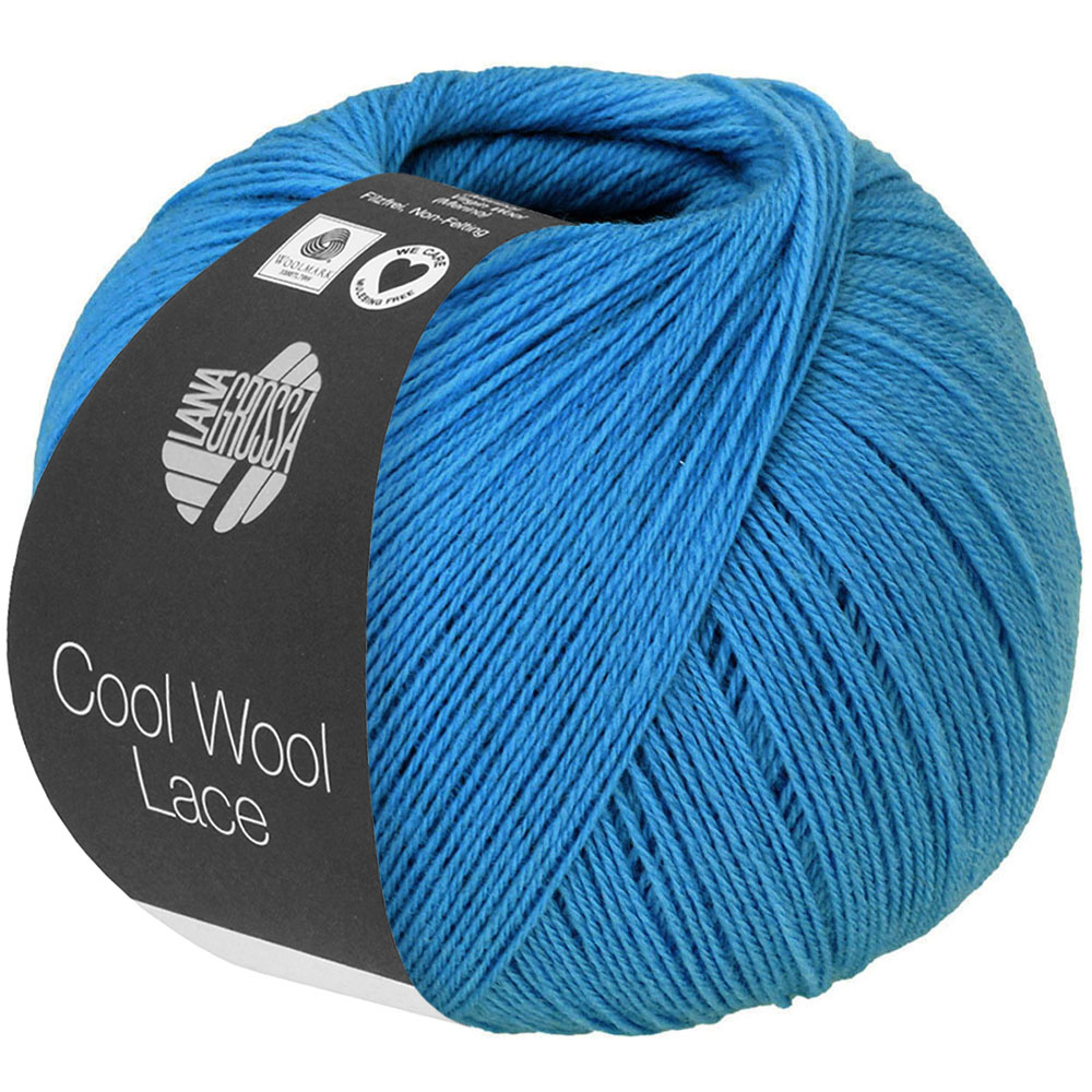Lana Grossa Cool Wool Lace -54 topaas blauw