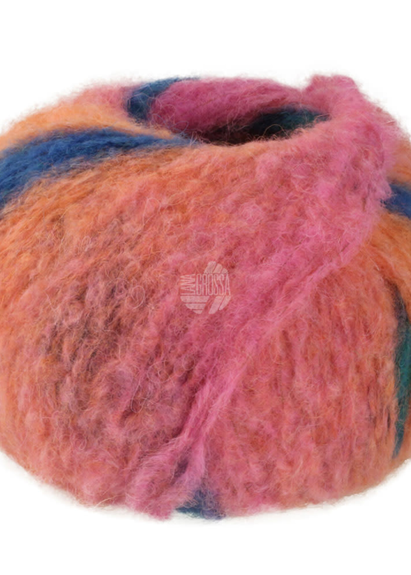 Lana Grossa Gigante - Lana Grossa -15 Mandarijn/petrolgroen/roze/petrolblauw/firgroen/emerald