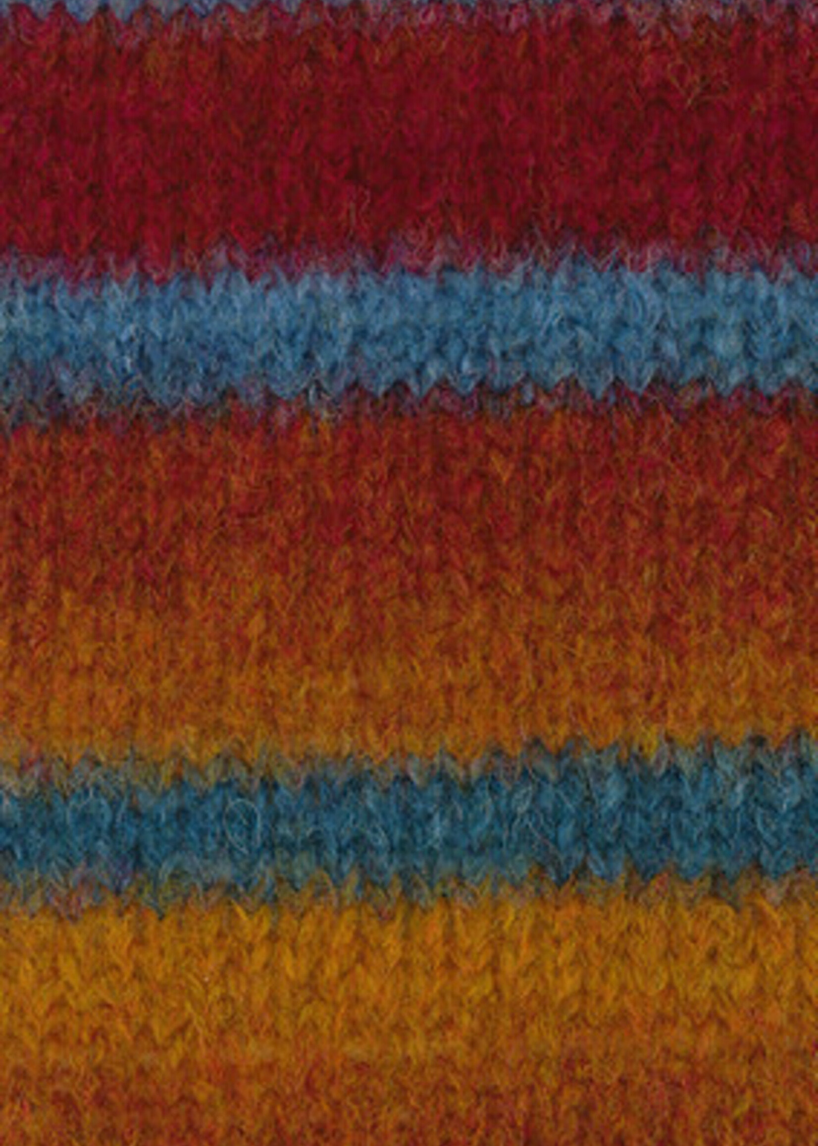 Lana Grossa Gigante - Lana Grossa -19  Staal/grijsblauw/oker/roodbruin/wijnrood