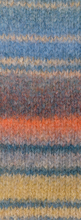 Lana Grossa Gigante Multi -Lana Grossa -101 Grijsblauw/beige/grijsrood/marron/petrolgroen/grijsgeel-25%