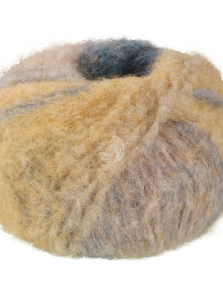 Lana Grossa Gigante Multi -Lana Grossa -101 Grijsblauw/beige/grijsrood/marron/petrolgroen/grijsgeel-25%