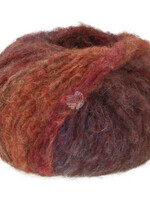 Lana Grossa Gigante Multi -Lana Grossa -103 Wijnrood/roodbruin/grijsrood/aubergine/kaki/grijsbruin
