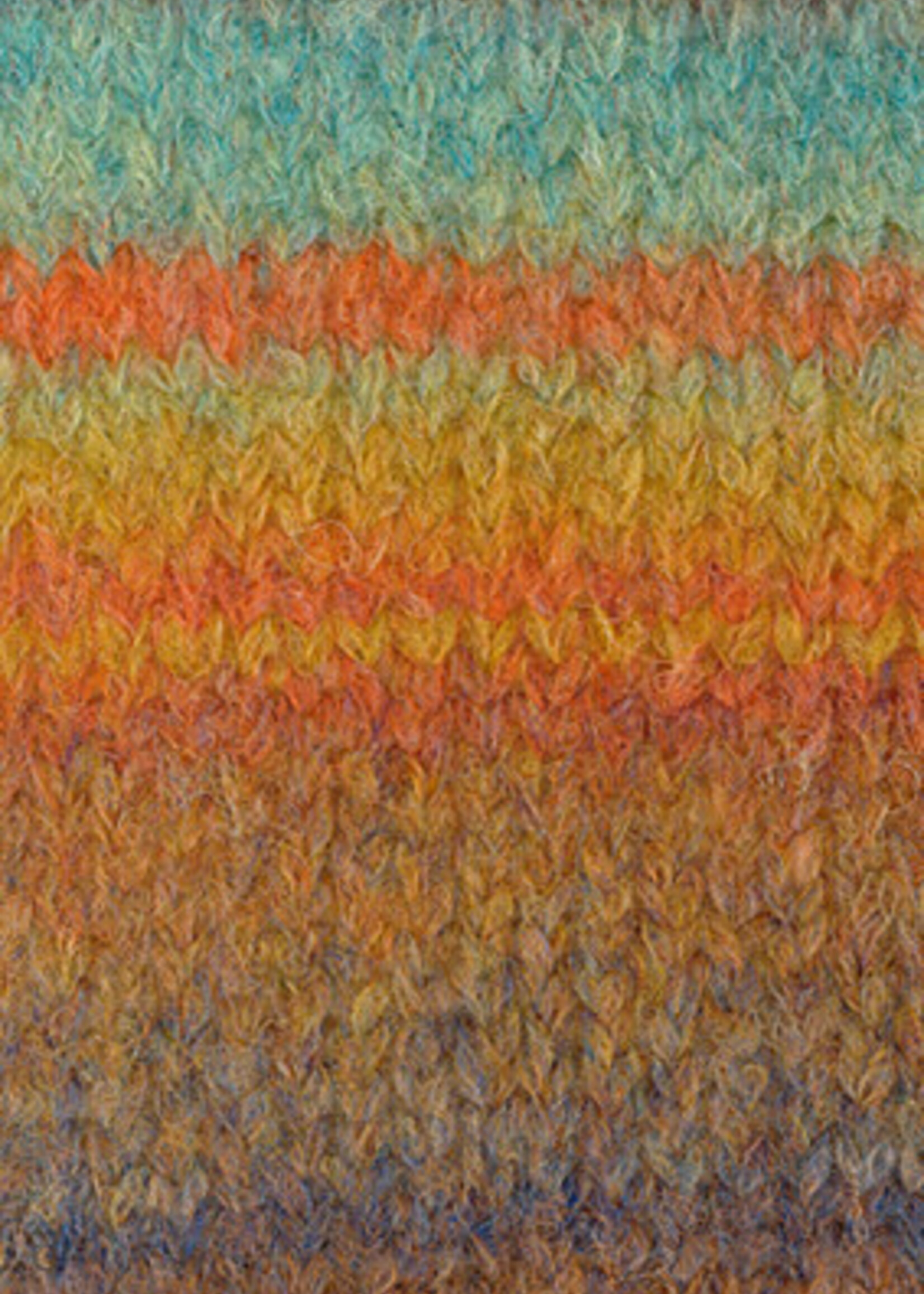 Lana Grossa Gigante Multi -Lana Grossa -104 Camel/chocoladebruin/oranje/mint turquoise/mosterdgeel/oker/grijsbruin/roest