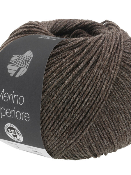 Lana Grossa Merino Superiore -09 donkerbruin