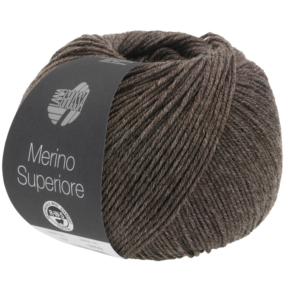 Lana Grossa Merino Superiore -09 donkerbruin