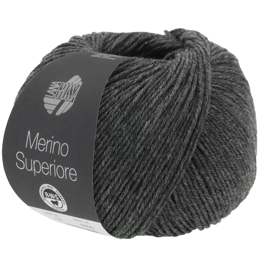 Lana Grossa Merino Superiore -06 donkergrijs