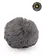 Pompon met drukknop gris