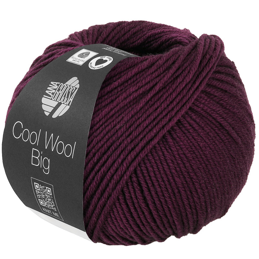 Lana Grossa Cool Wool Big -1035 donker bordeaux