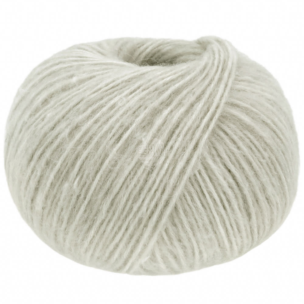 Lana Grossa Natural Alpaca Pelo - Lana Grossa 036-Ruw wit/lichtgrijs
