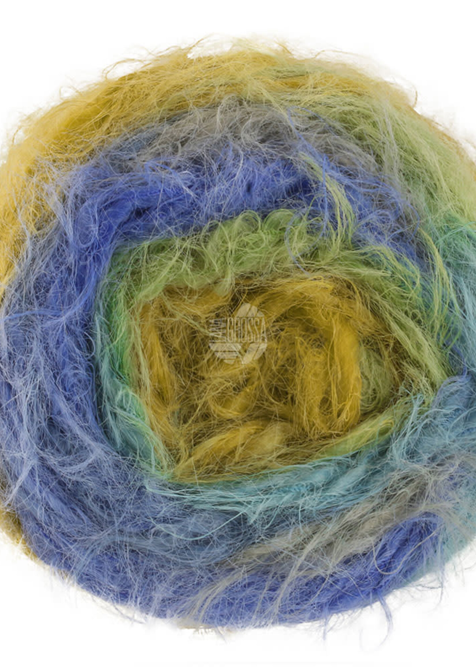 Lana Grossa Basta Mista -101-mosterd/limegroen/royaal/jeans/grijs/muisgrijs