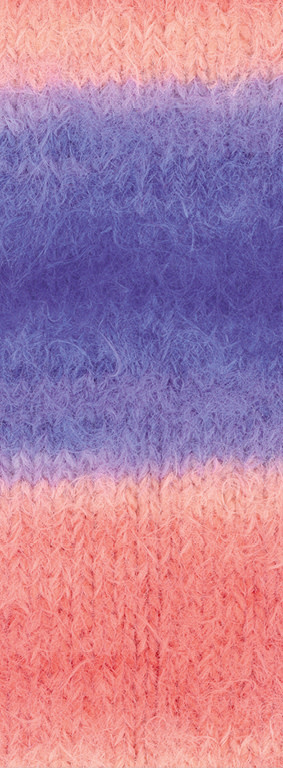Lana Grossa Basta Mista -105-zalm/poeder roze/sering/blauw paars/violet