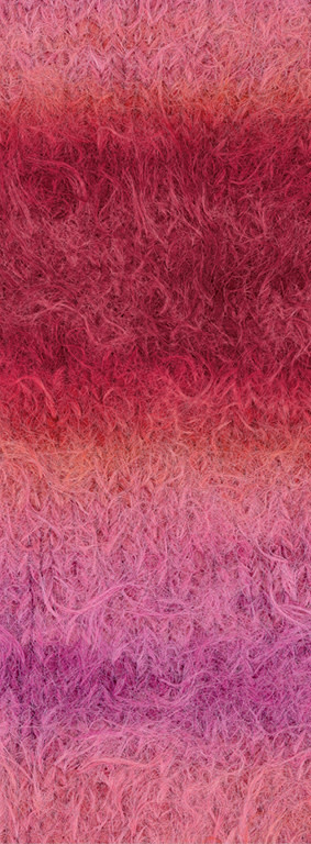 Lana Grossa Basta Mista -107-rood violet/foksia/oudroze/wijnrood/bourgondisch