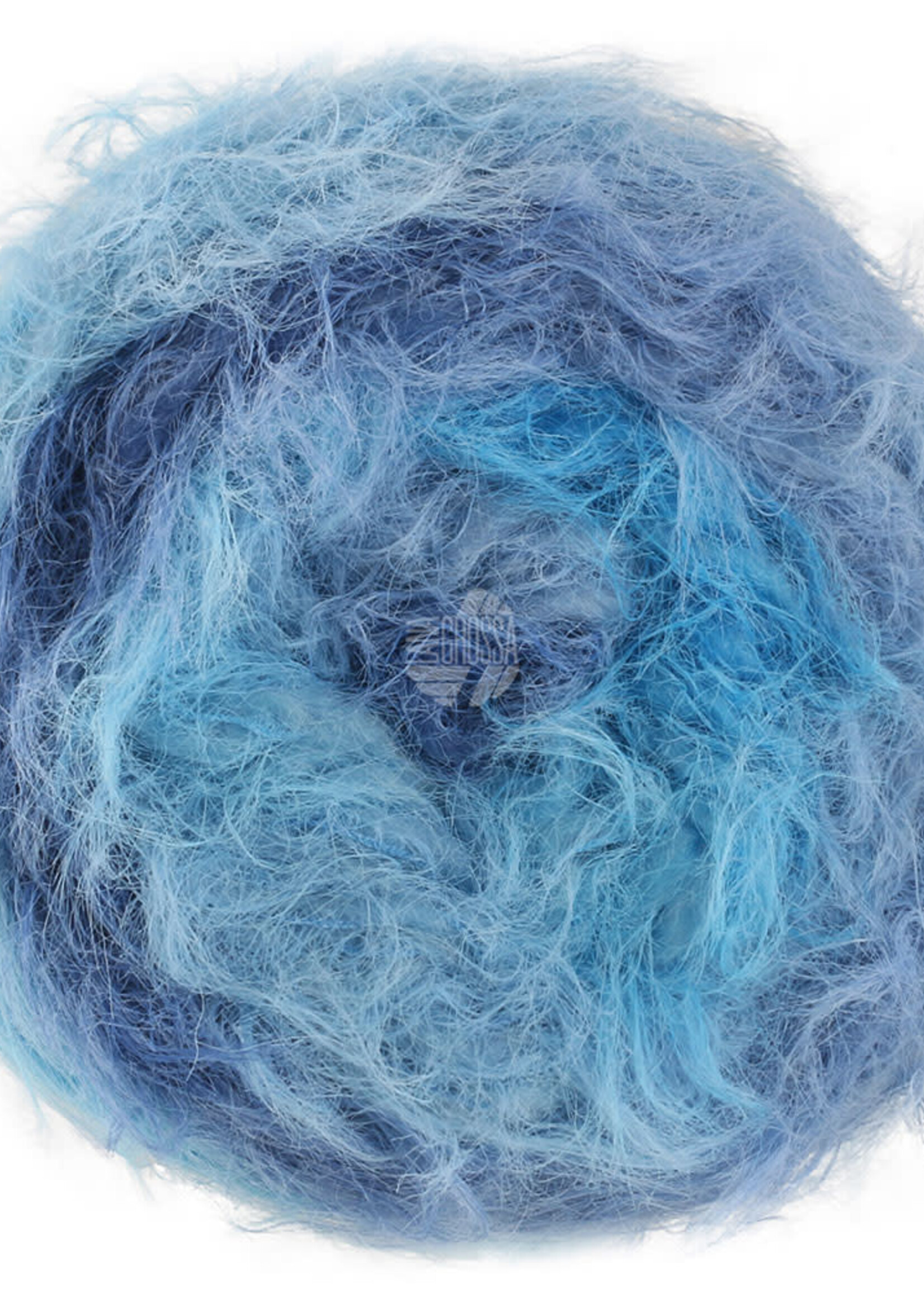 Lana Grossa Basta Mista -110-turkoois/Adriatisch blauw/duifblauw/donker blauw