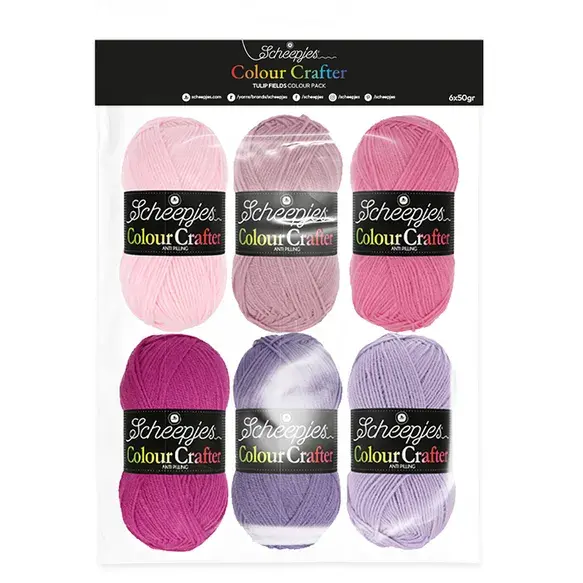 Scheepjes Colour Crafter colour pack 6x50g- Tulip Fields