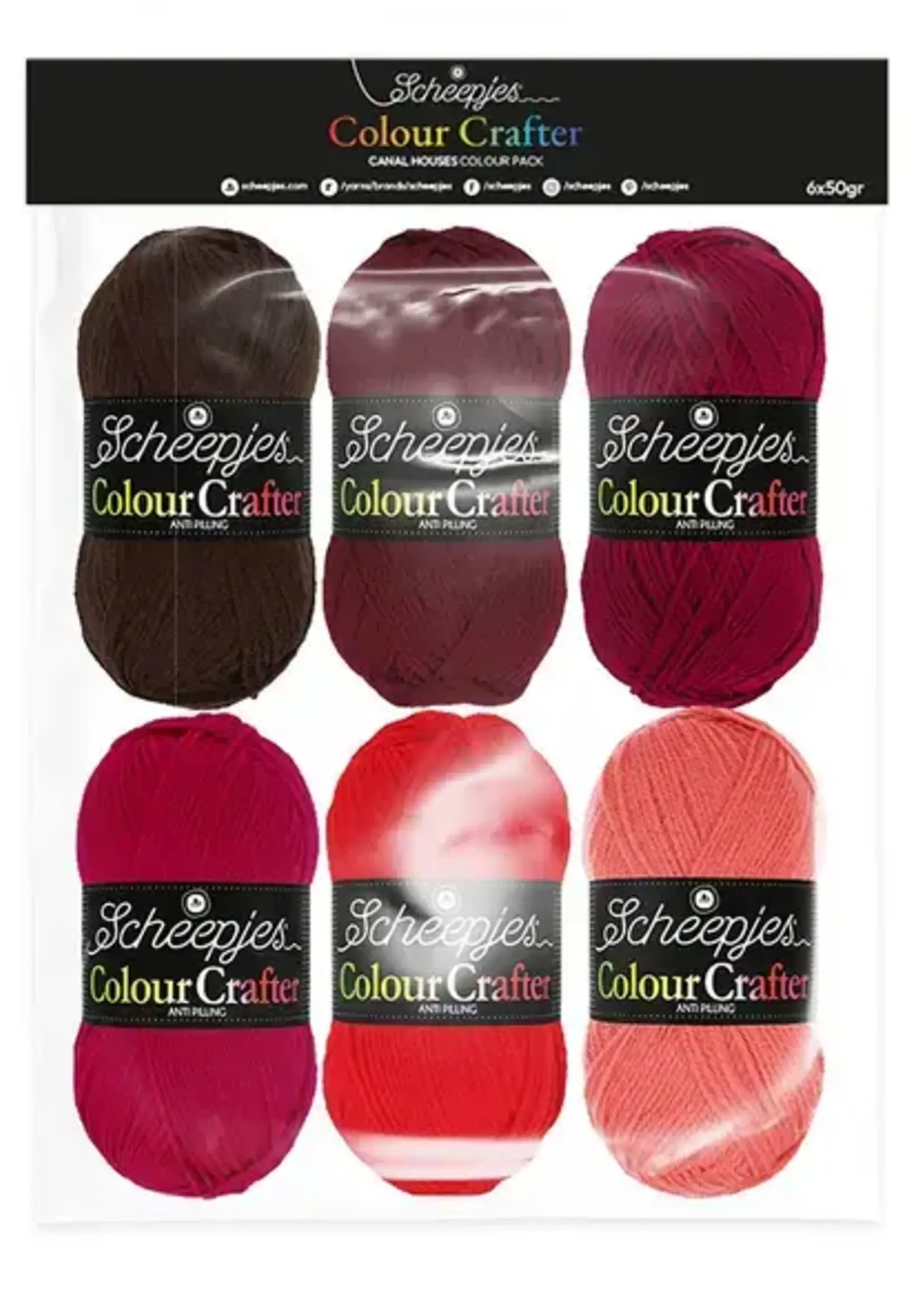 Scheepjes Colour Crafter colour pack 6x50g- Canal Houses