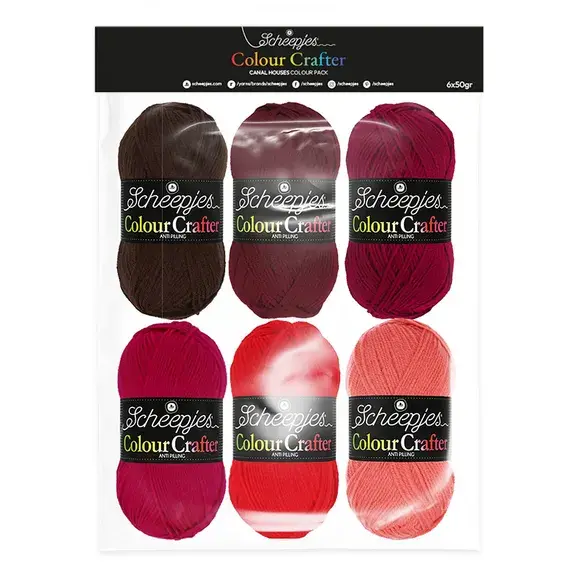 Scheepjes Colour Crafter colour pack 6x50g- Canal Houses