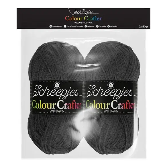 Scheepjes Colour Crafter Solid Pack 2x150g- Pollare