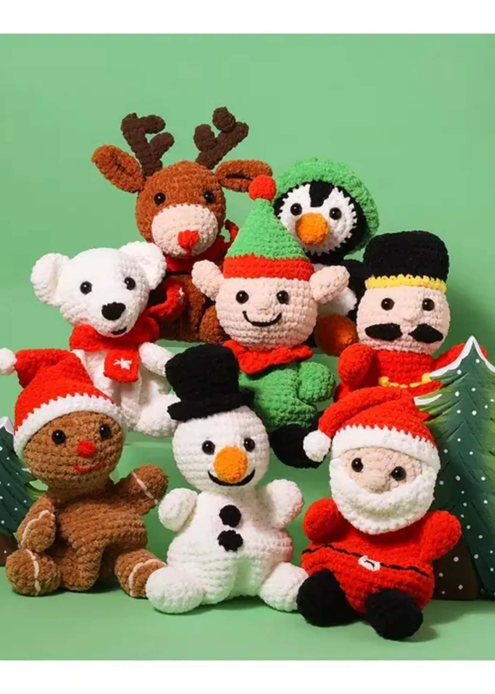 Mini Haakboek Kroeltjes: Kersteditie- L. en A. de Vries