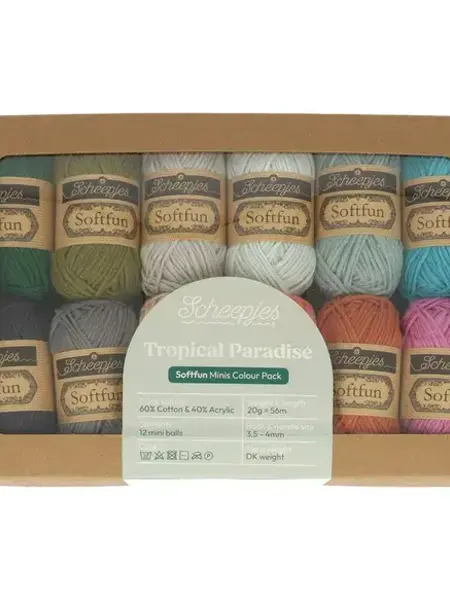 Scheepjes Scheepjes Softfun colour pack 12x20g - Trop. Paradise