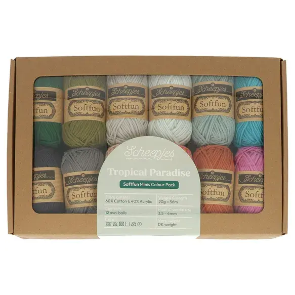 Scheepjes Scheepjes Softfun colour pack 12x20g - Trop. Paradise