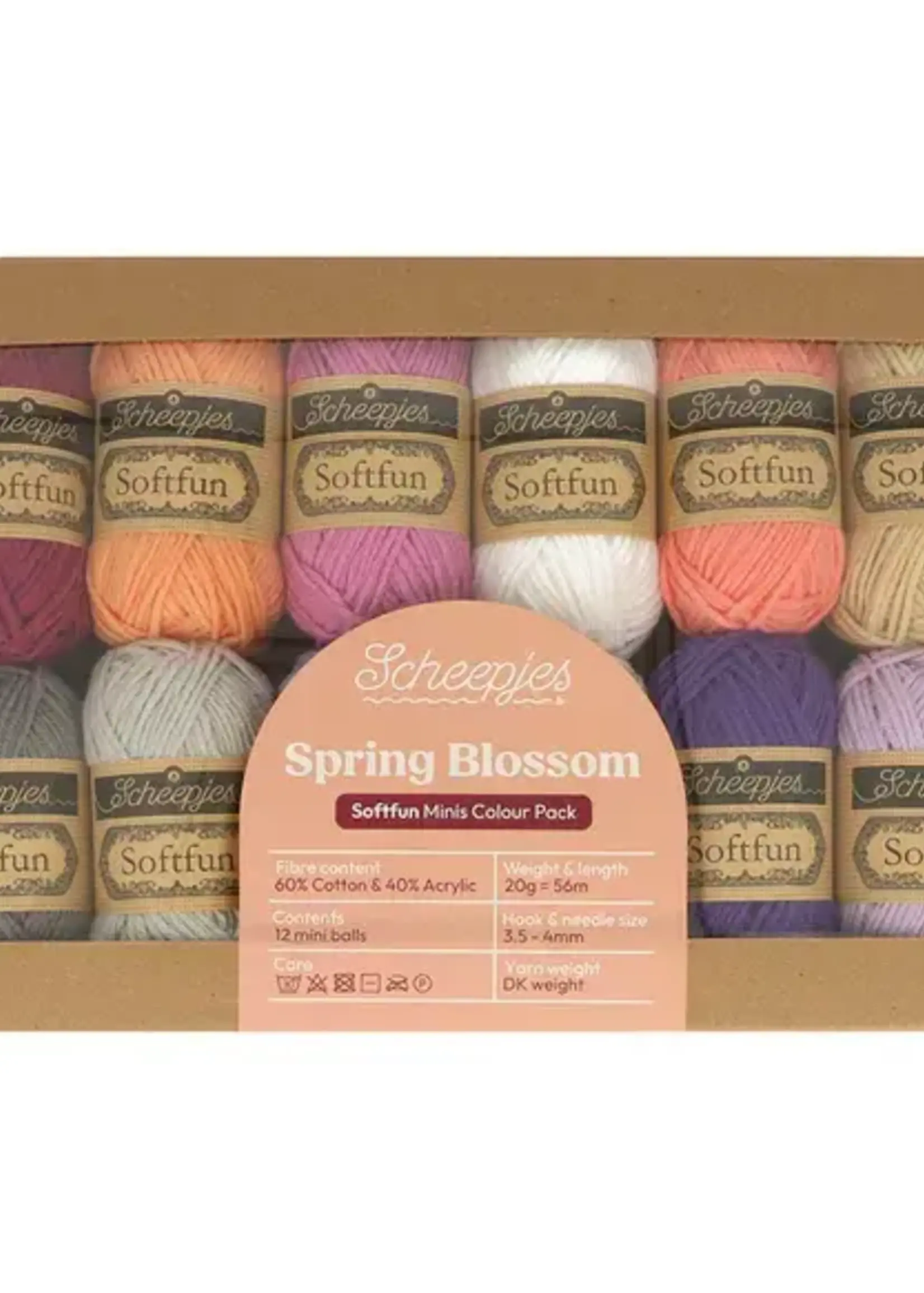 Scheepjes Scheepjes Softfun colour pack 12x20g - Spring Blossom