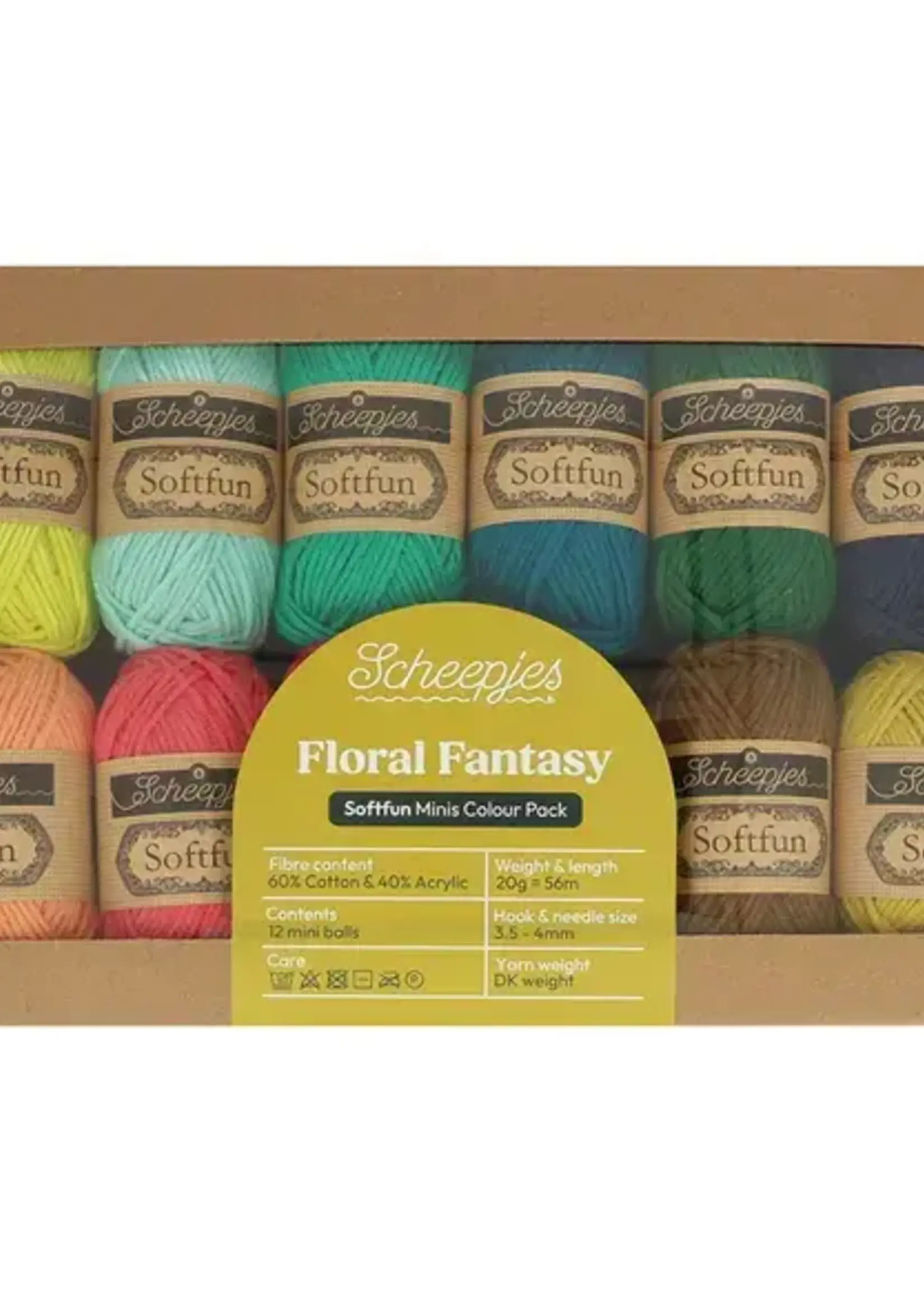 Scheepjes Scheepjes Softfun colour pack 12x20g - Floral Fantasy