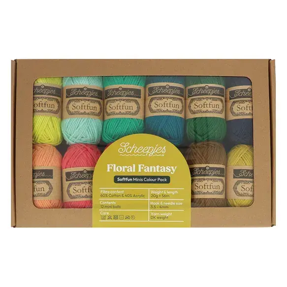 Scheepjes Scheepjes Softfun colour pack 12x20g - Floral Fantasy