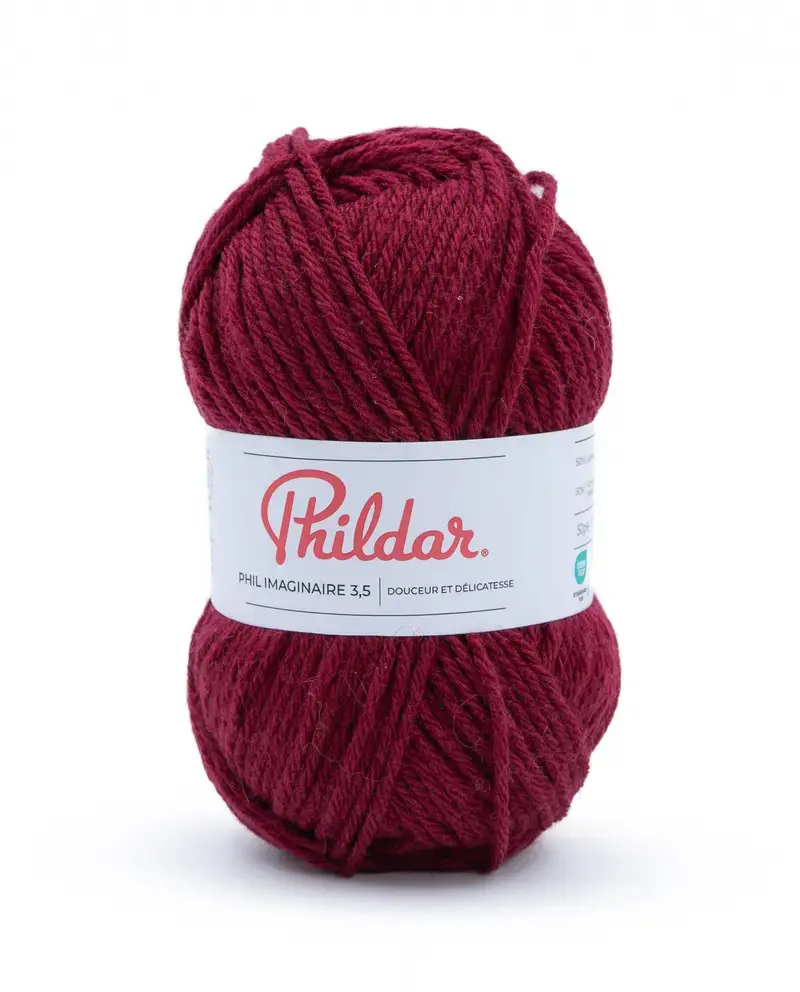 Phildar Phil Imaginaire 3.5 -burgundy