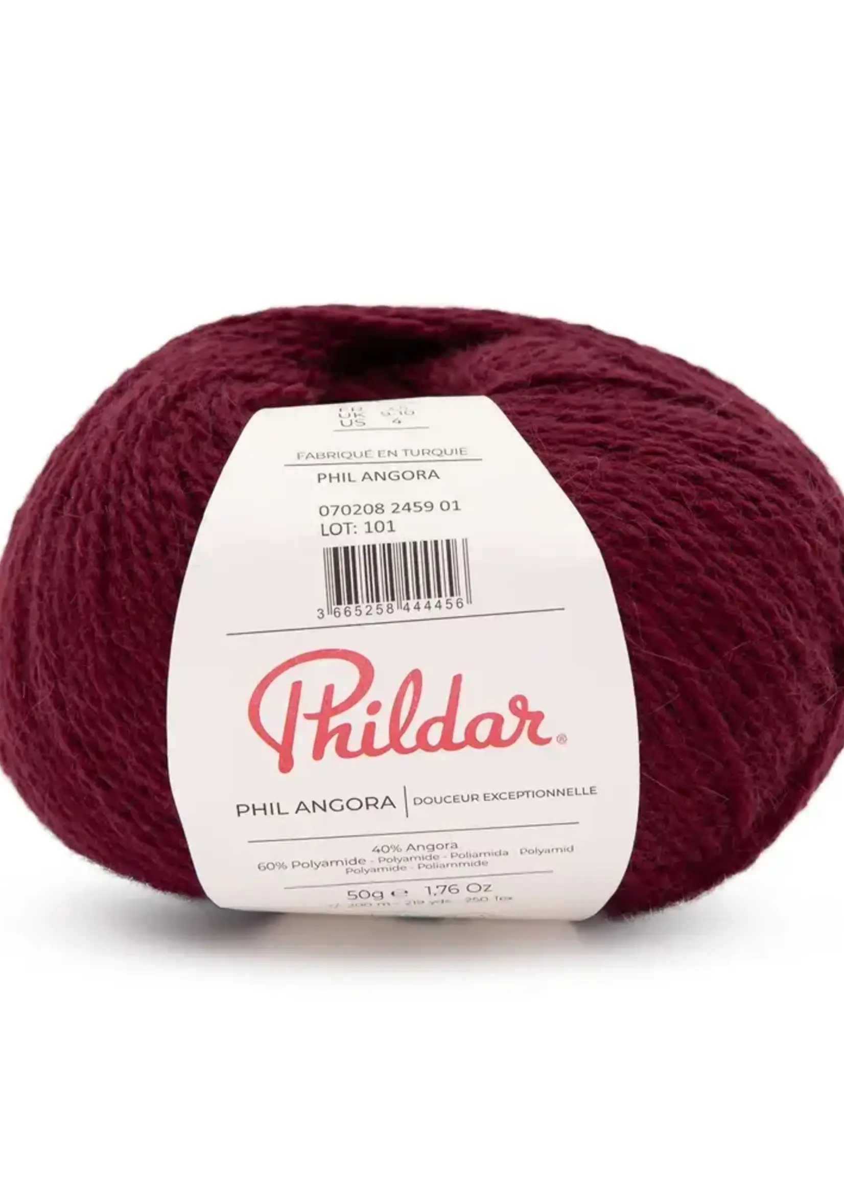 Phildar Phil Angora -Burgundy