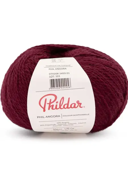 Phildar Phil Angora -Burgundy