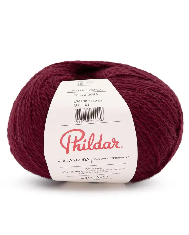 Phildar Phil Angora -Burgundy