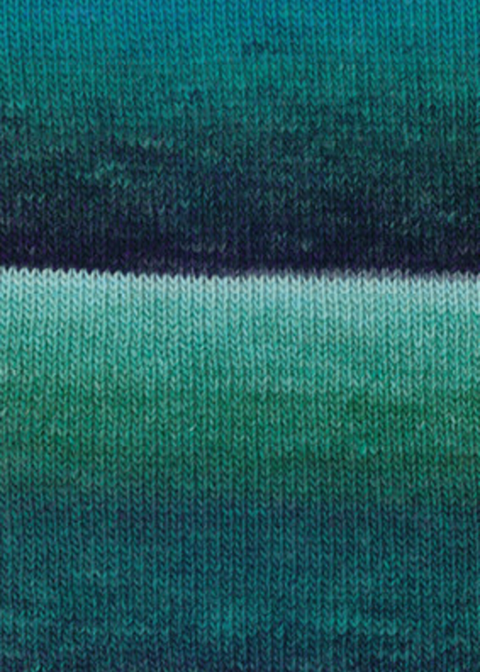 Lana Grossa Gomitolo Fumo -511 Mint/Turkoois/Zeegroen/Licht-/Donkerpetrol