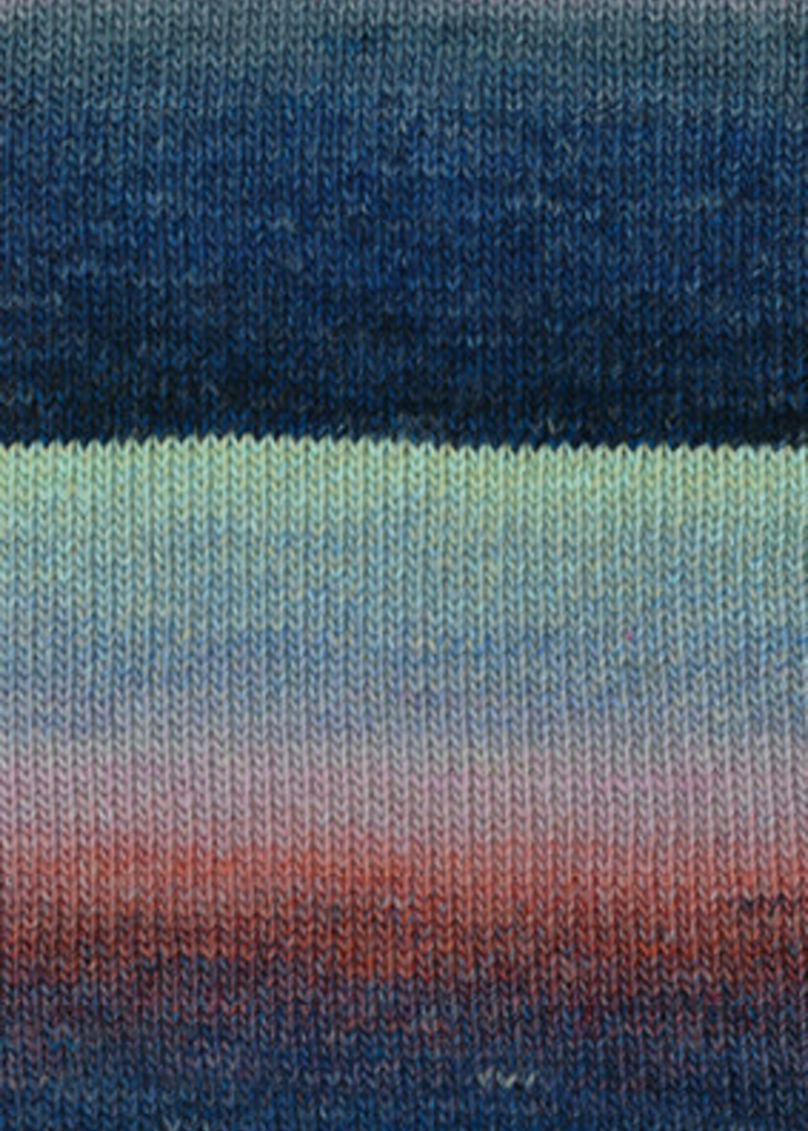 Lana Grossa Gomitolo Fumo -517 Zachtgeel/groen/lichtgrijs/mint/petrol/antraciet