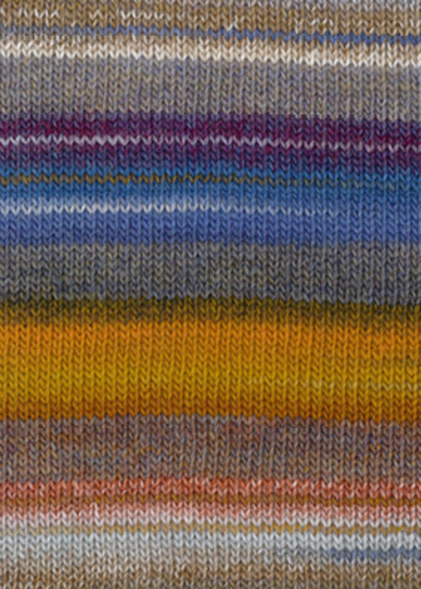 Lana Grossa Gomitolo Intenso -235 Eigeel/mosterdgeel/eierschaal/grijsbeige/paars/jeans/lichtgrijs/grijs