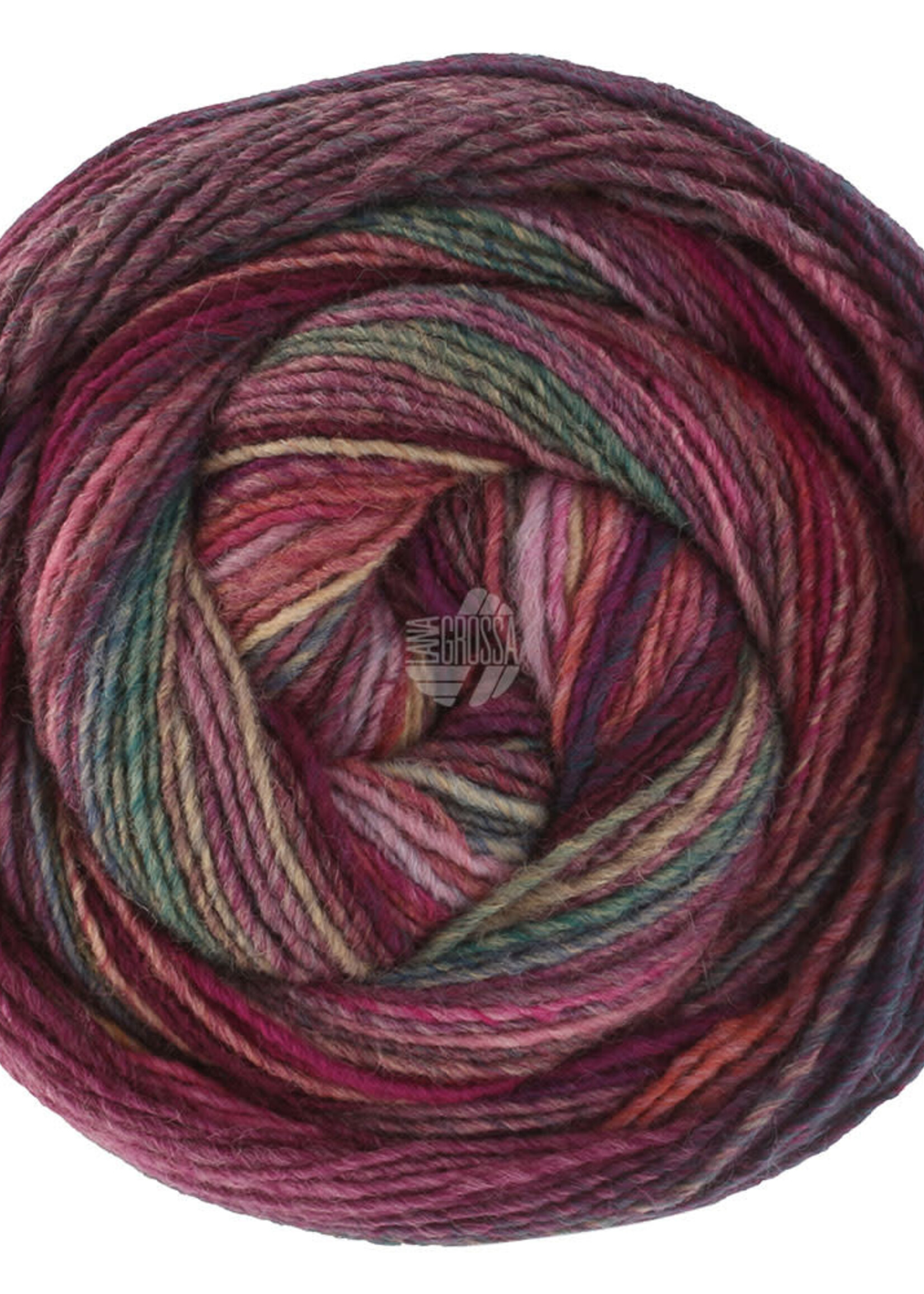 Lana Grossa Gomitolo Intenso -237 Zachtgeel/Abrikoos/Grijs/Roze/Paars/Heide/Fuchsia/Aubergine