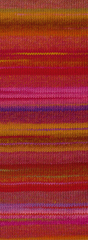 Lana Grossa Gomitolo Intenso -238 Roze/paars/oker/goudgeel/aardbei/terracotta