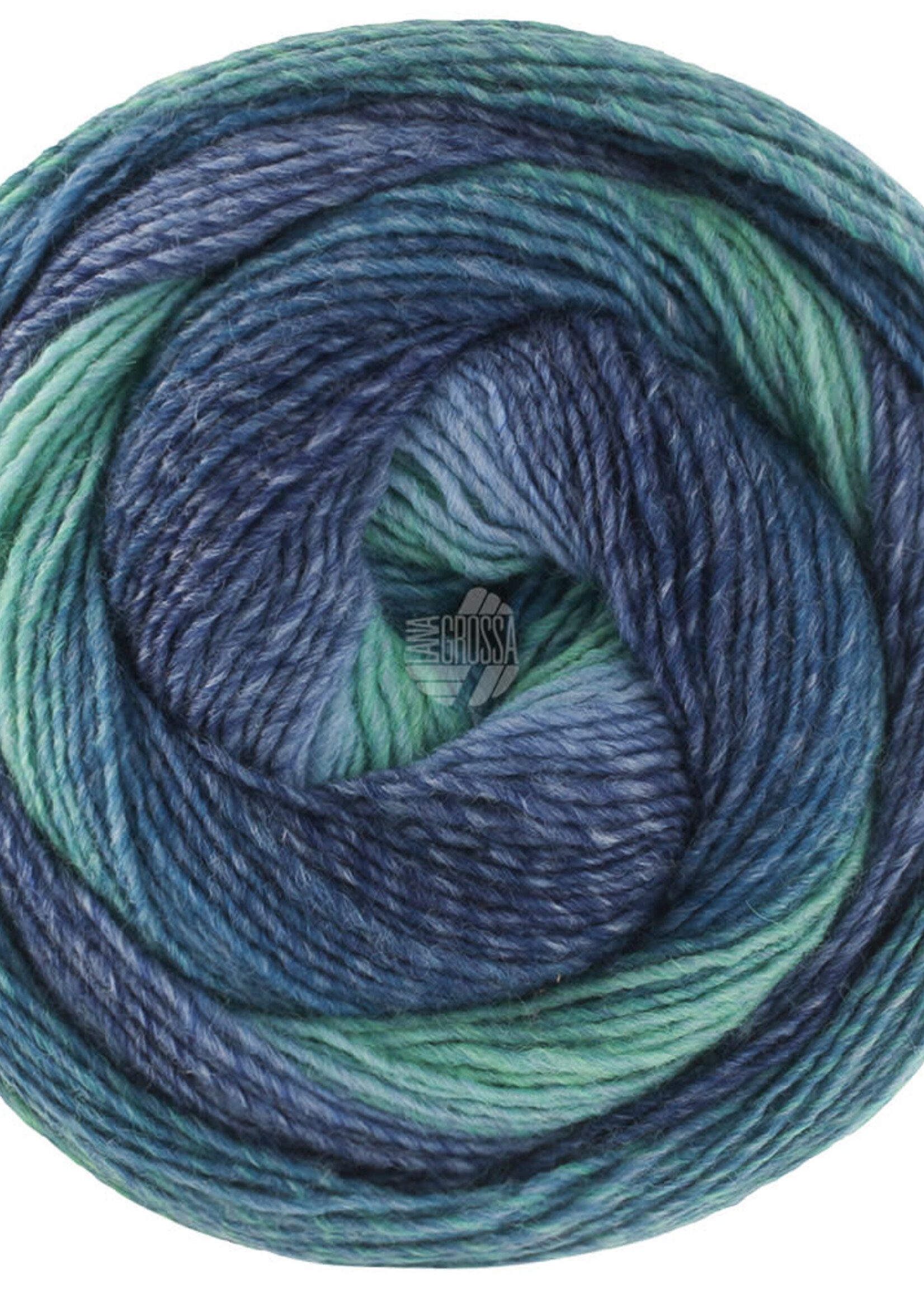 Lana Grossa Gomitolo Versione -456 Donkerpetrol/diepzeegroen/zeegroen/duifblauw