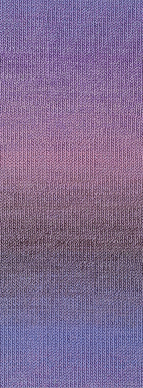Lana Grossa Gomitolo Gala -4027-sering/mauve/grijs paars/blauw paars/shiner blauw