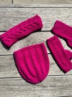 rondbreien (muts, vingerloze handschoenen)