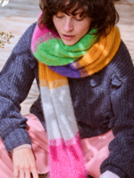 sjaal Brigitte no3 5kleuren dubbel -breipakket