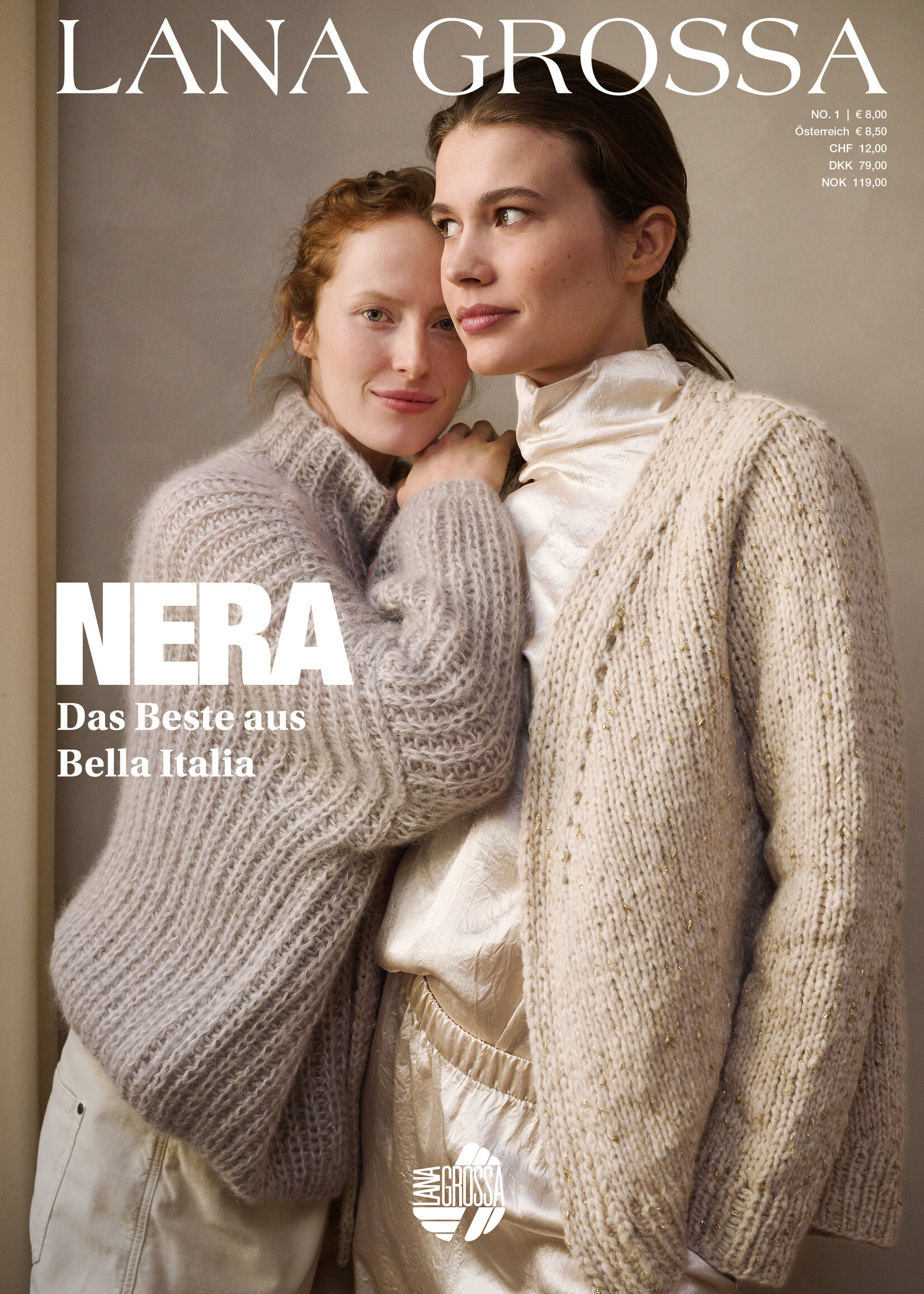 Lana Grossa Nera No. 01 - Tijdschrift (DE) + Beschrijvingen (NL)
