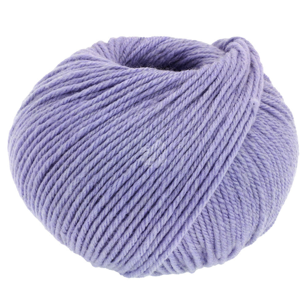 Lana Grossa Sjaal en muts -Merino uno - Lana Grossa -69 paars -breipakket